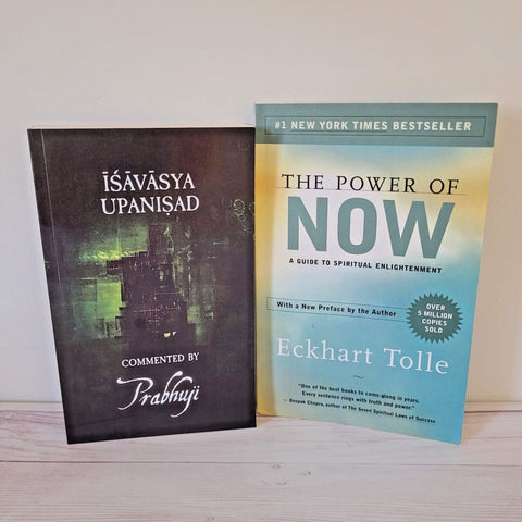 Spirituality Books Lot of 2 Prabhuji Eckhart Tolle Ishavasya The Power of Now