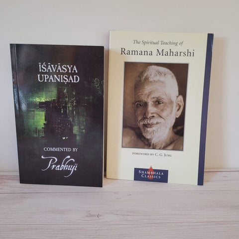 Spirituality Books Lot of 2 Prabhuji Ramana Maharishi Meditation Ishavasya