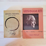 Spirituality Books Lot of 2 Prabhuji Krishnamurti Advaita Vedanta The Mystery