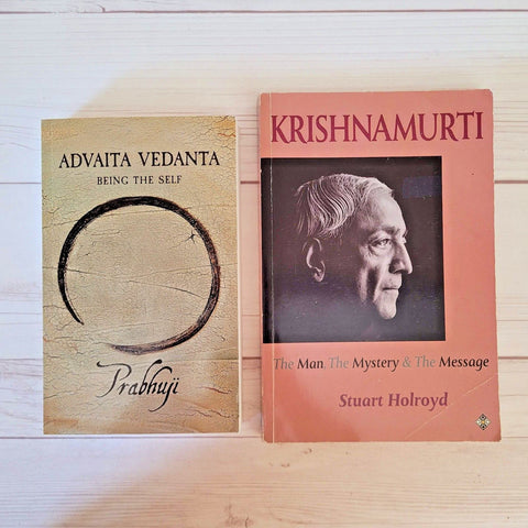 Spirituality Books Lot of 2 Prabhuji Krishnamurti Advaita Vedanta The Mystery