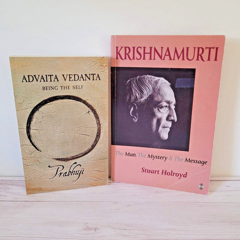 Spirituality Books Lot of 2 Prabhuji Krishnamurti Advaita Vedanta The Mystery