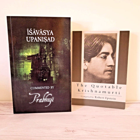 Spirituality Books Lot of 2 Prabhuji Krishnamurti Meditation Ishavasya Upanishad