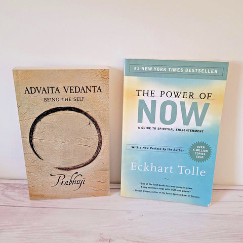 Spirituality Books Lot of 2 Prabhuji Eckhart Tolle The Power of Now Advaita