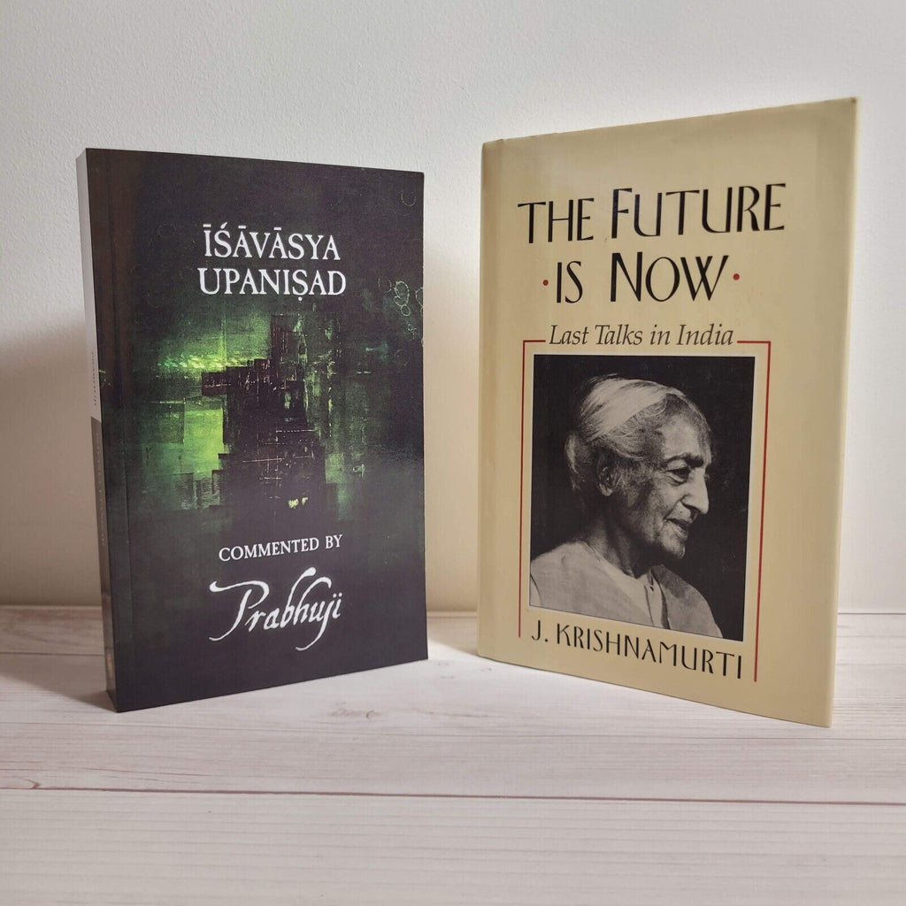 Spirituality Books Lot of 2 Prabhuji Ishavasya Upanishad Krishnamurti The Future