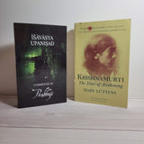 Spirituality Books Lot of 2 Prabhuji Ishavasya Upanishad Krishnamurti Awakening