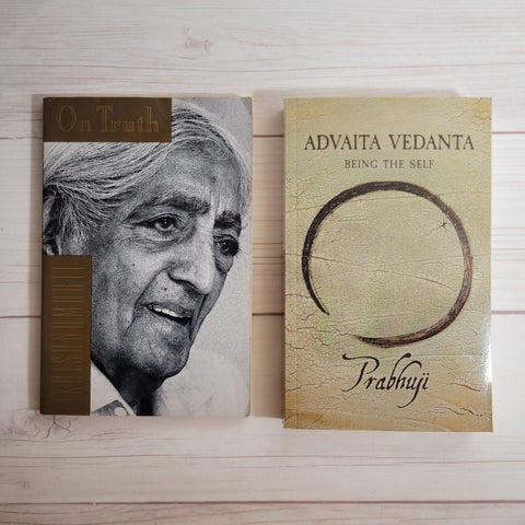 Spirituality Books Lot of 2 Prabhuji Advaita Vedanta Krishnamurti On Truth