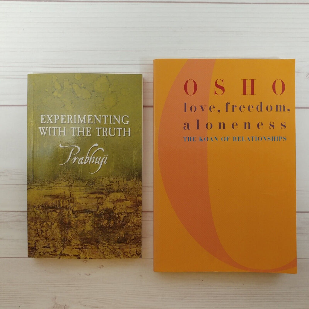 Spirituality Books Lot of 2 Prabhuji Osho Love Freedom Truth Aloneness Relations