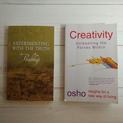 Spirituality Books Lot of 2 Prabhuji Osho Creativity Truth Freedom Buddhism