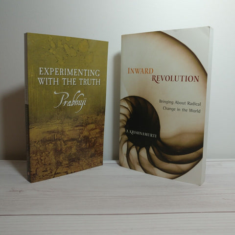 Spirituality Books Lot of 2 Prabhuji Krishnamurti Truth Inward Revolution