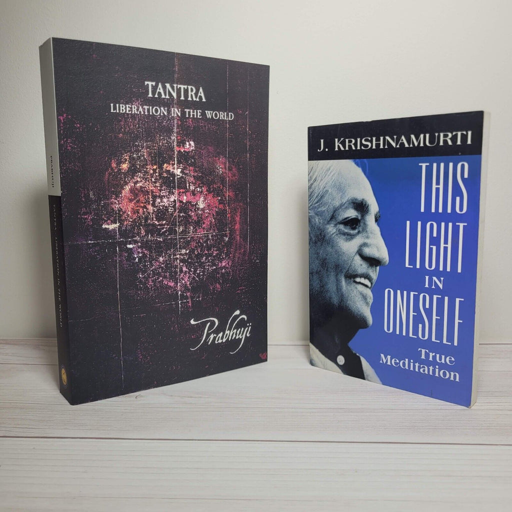 Spirituality Books Lot of 2 Prabhuji Krishnamurti Tantra Meditation Yoga