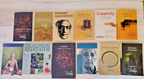 Spirituality Books Lot of 12 Osho Prabhuji Krishnamurti Maharishi Creativity