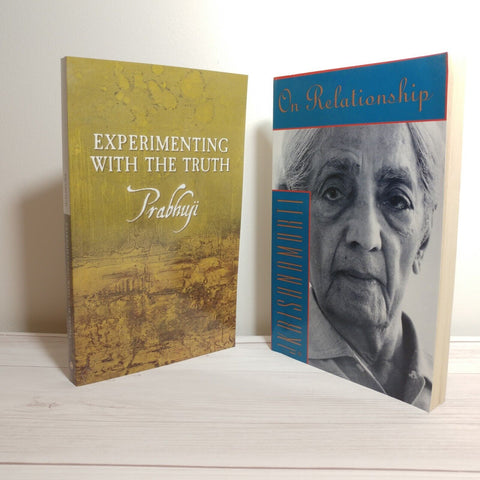 Spirituality Books Lot of 2 Prabhuji Krishnamurti Freedom Truth God Meditation
