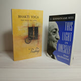 Spirituality Books Lot of 2 Prabhuji Krishnamurti Bhakti Yoga True Meditation