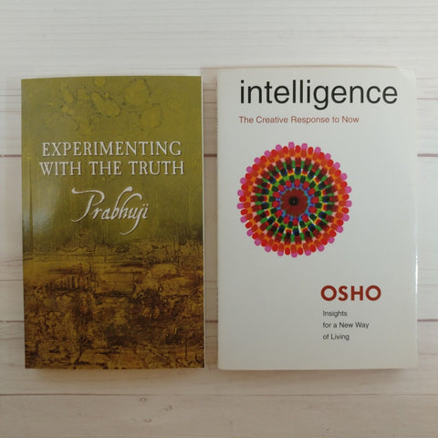 Spirituality Books Lot of 2 Prabhuji Osho Intelligence Truth Creativity Freedom