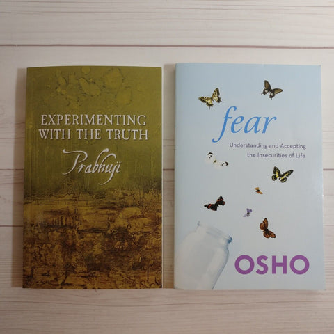 Spirituality Books Lot of 2 Prabhuji Osho Truth Fear Life Enlightenment Love