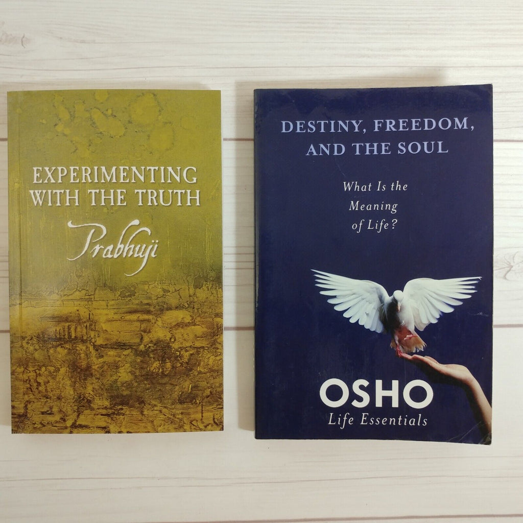 Spirituality Books Lot of 2 Prabhuji Osho Destiny Enlightenment Freedom Soul