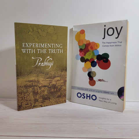 Spirituality Books Lot of 2 Prabhuji Experimenting with the Truth Osho Joy