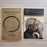 Spirituality Books Lot of 2 Prabhuji Advaita Vedanta Krishnamurti Education