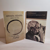 Spirituality Books Lot of 2 Prabhuji Advaita Vedanta Krishnamurti Education