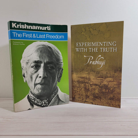 Krishnamurti First and Last Freedom Prabhuji Experimenting with the Truth Lot