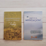 Libros de Espiritualidad Lote de 2 Prabhuji Osho ¿Que es la Meditación? Verdad