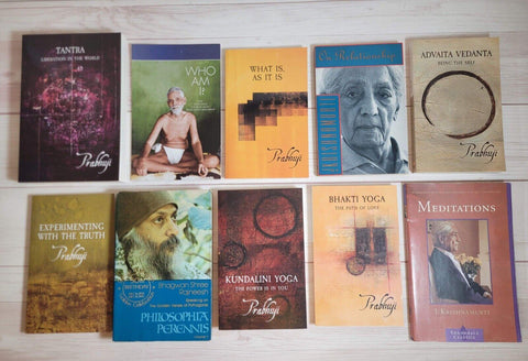 Spirituality Books Lot of 10 Osho Prabhuji Krishnamurti Ramana Maharishi Yoga