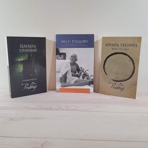 Ramana Maharshi Self-Enquiry Prabhuji Ishavasya Advaita Vedanta Lot of 3 books