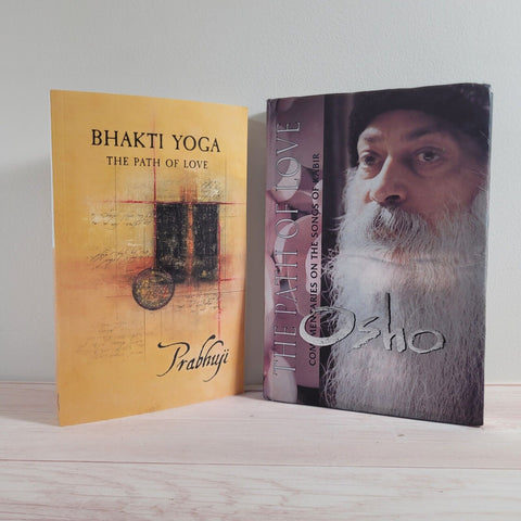 Osho The Path of Love Prabhuji Bhakti Yoga Spirituality Lot of 2 Books Sufism