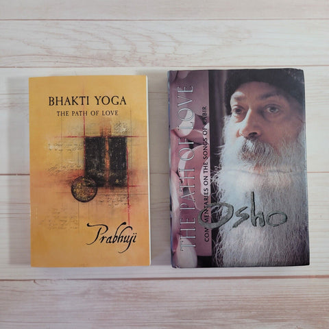 Osho The Path of Love Prabhuji Bhakti Yoga Spirituality Lot of 2 Books Sufism
