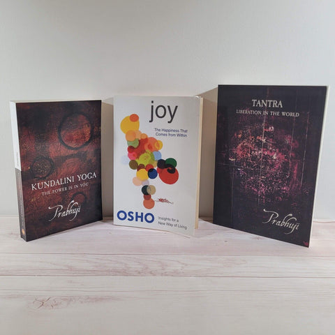 Joy Happiness Osho Kundalini Yoga Tantra Prabhuji Spirituality Books Lot of 3