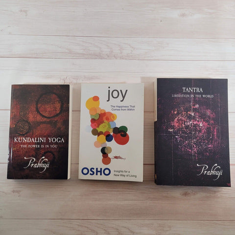 Joy Happiness Osho Kundalini Yoga Tantra Prabhuji Spirituality Books Lot of 3