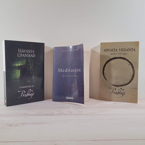 Osho Meditation Prabhuji Advaita Vedanta Isavasya Lot of 3 Books Spirituality