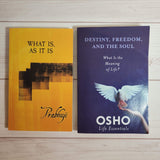 Osho Prabhuji Meditation Yoga Destiny Soul Freedom Spirituality Books Lot of 2