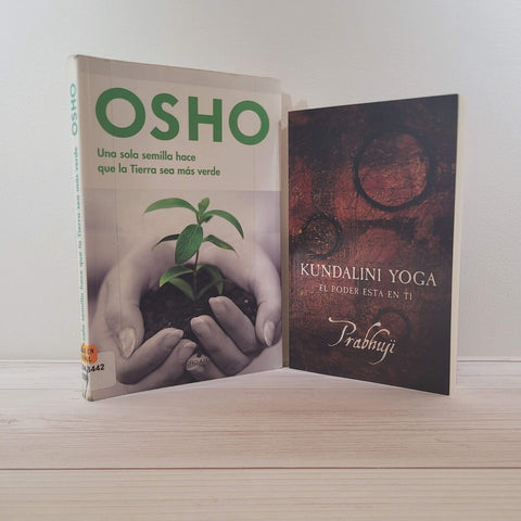 Osho Una Sola Semilla Prabhuji Kundalini Yoga Espiritualidad Lote de 2 Libros