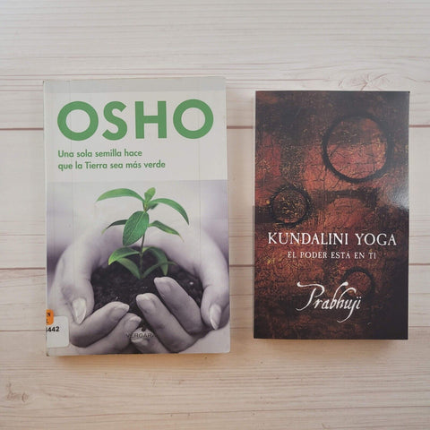 Osho Una Sola Semilla Prabhuji Kundalini Yoga Espiritualidad Lote de 2 Libros