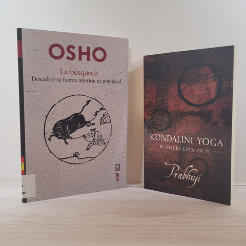 Osho La Busqueda Prabhuji Kundalini Yoga Espiritualidad Lote de 2 Libros