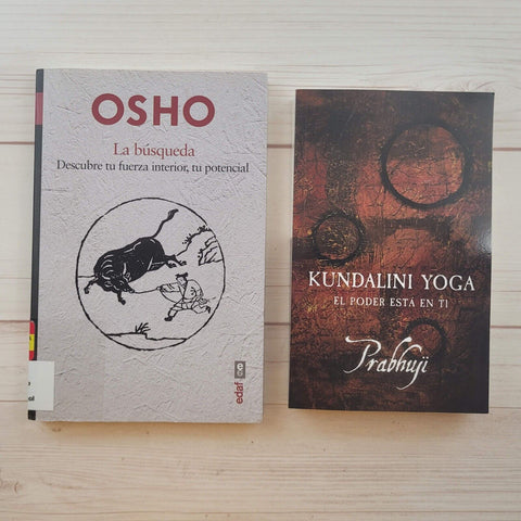 Osho La Busqueda Prabhuji Kundalini Yoga Espiritualidad Lote de 2 Libros