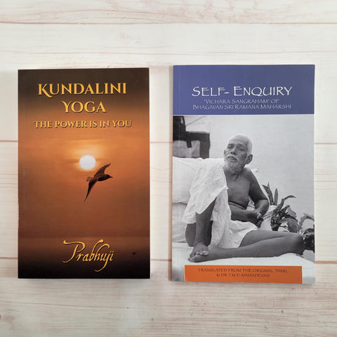 Ramana Maharshi Self Inquiry Prabhuji Kundalini Yoga 2 NEW Spiritual Books Lot