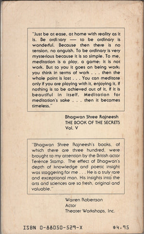 The Book of the secrets Volume 5 By Osho Bhagwan Shree Rajneesh