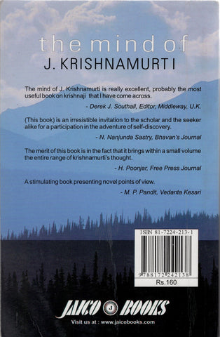 The Mind of J. Krishnamurti By Luis S.R. Vas