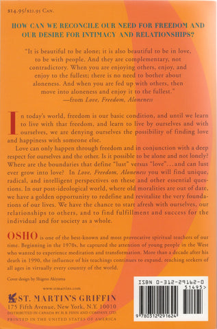 Love, Freedom, Aloneness: The Koan of Relationships by Osho Bhagwan Rajneesh