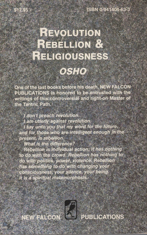 Rebellion Revolution and Religiousness by Osho Bhagwan Rajneesh 1st Edition