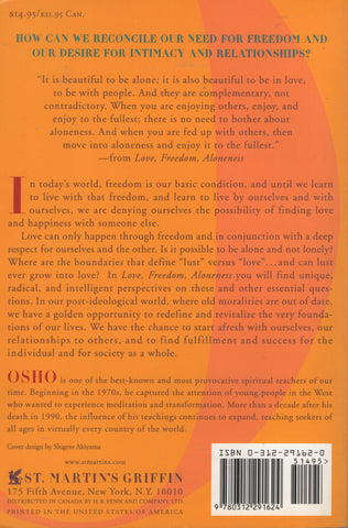 Love, Freedom, Aloneness: The Koan of Relationships by Osho Bhagwan Rajneesh