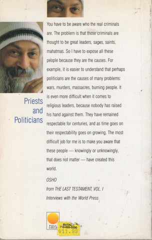 Priests and Politicians: The Mafia of the Soul by Osho Shree Rajneesh