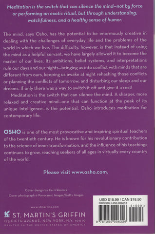 Learning to Silence the Mind Wellness Through Meditation by Osho Bhagwan