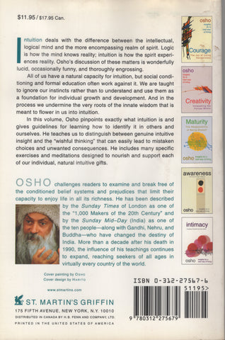 Intuition: Knowing Beyond Logic by Osho Bhagwan Shree Rajneesh Wild Wild Country