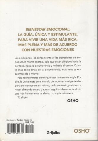 Bienestar emocional by Osho Bhagwan Shree Rajneesh Spanish Edition - Paperback