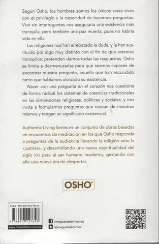 Nacer con una pregunta en el corazón by Osho Bhagwan Shree Rajneesh Spanish Ed.