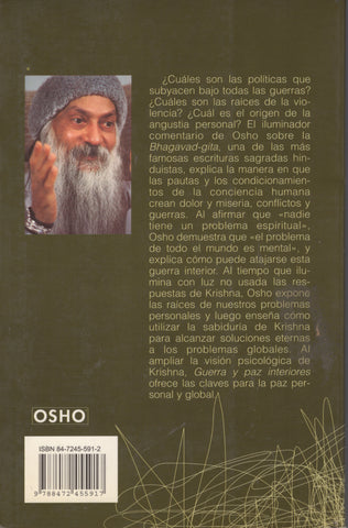 Guerra y paz interiores: Comentarios a la Bhagavad-gita by Osho Bhagwan Rajneesh