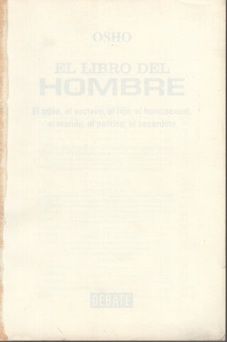 El libro del hombre by Osho Bhagwan Shree Rajneesh Spanish Edition